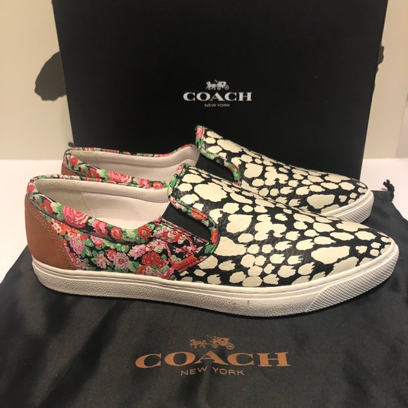 Coach Shoes - 🎉💕BRAND NEW COACH floral leather sneaker